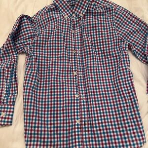 Kids Checkered Shirt - Blue and Red